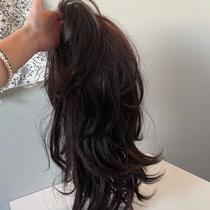 Brown medium length wig